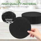 Tecreddy Compost Bin Filter - 6.7 Charcoal Filters for Kitchen Compost Bucket, Black 6-Pack, Replacement Filter