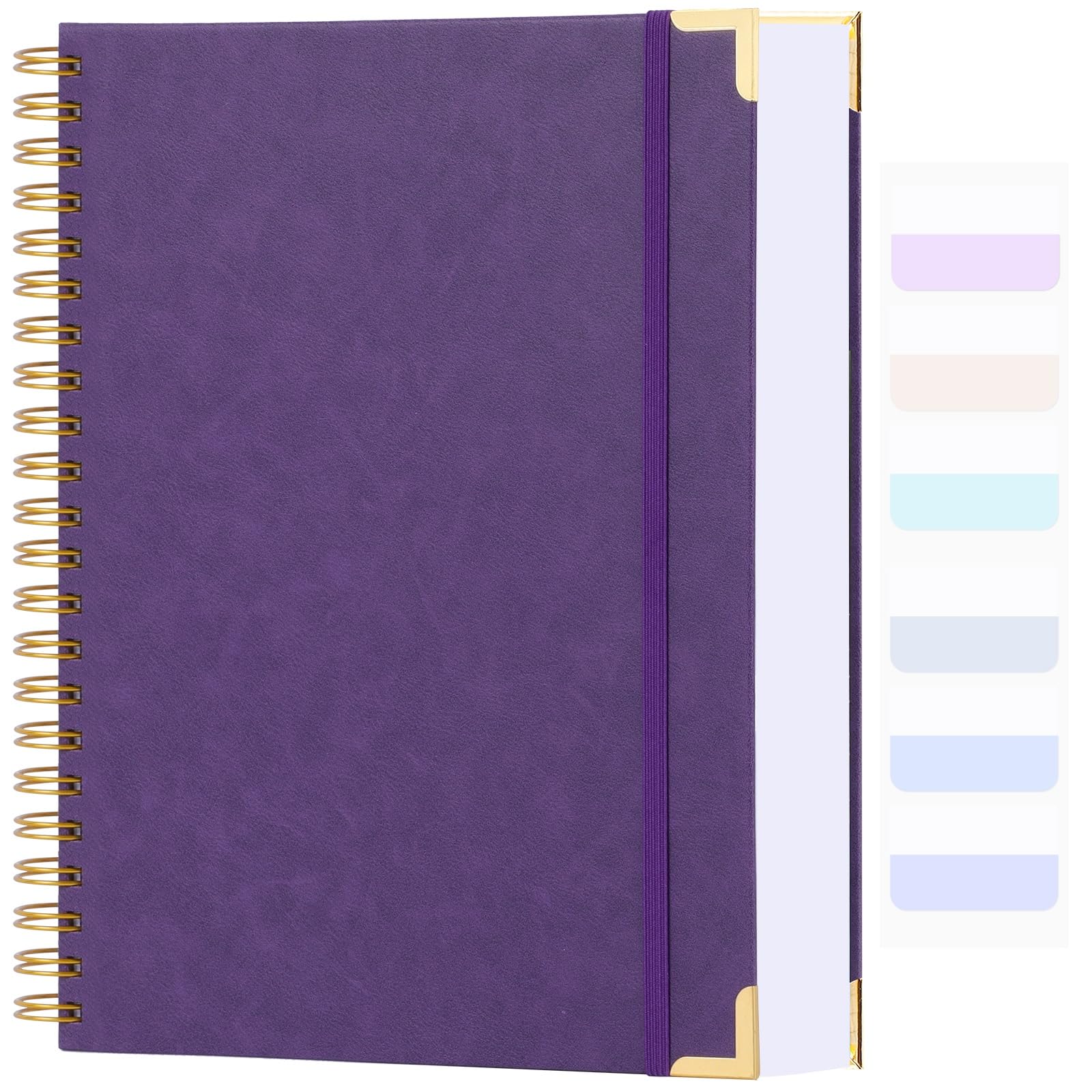 Spiral Notebook, Sketchbook 8.5' X 11', 300 Page Hardcover Sketch Book, Leather Blank Notebook Journal For Women Men, Large Sk