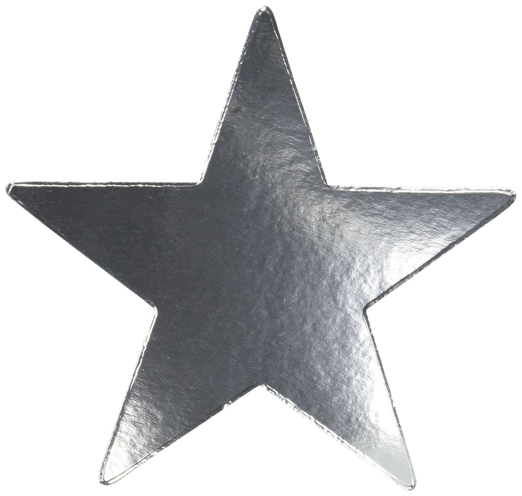 Star Cutouts | Silver | Pack Of 5 | Party Decor