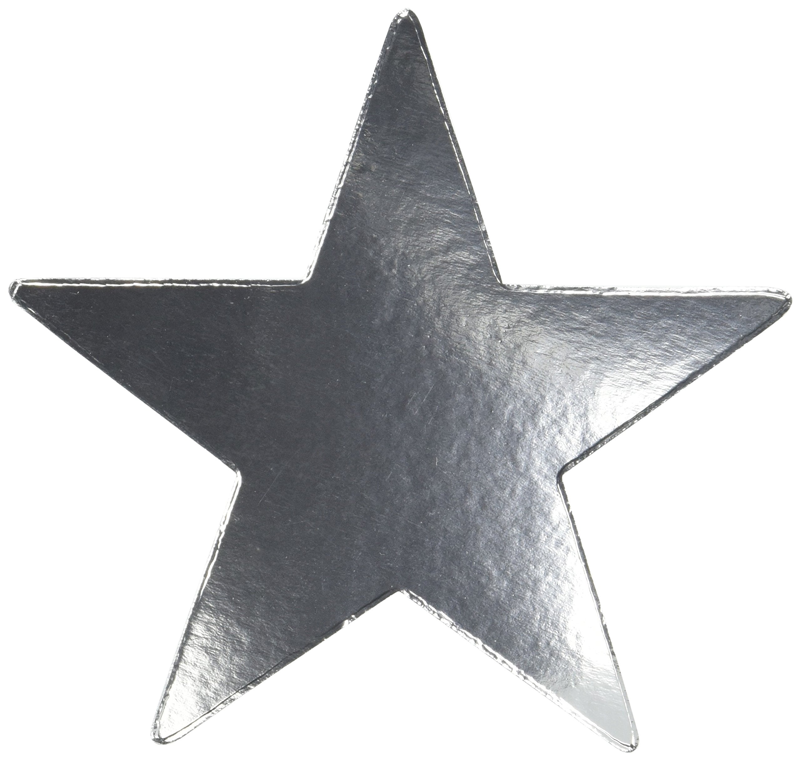 Star Cutouts | Silver | Pack Of 5 | Party Decor