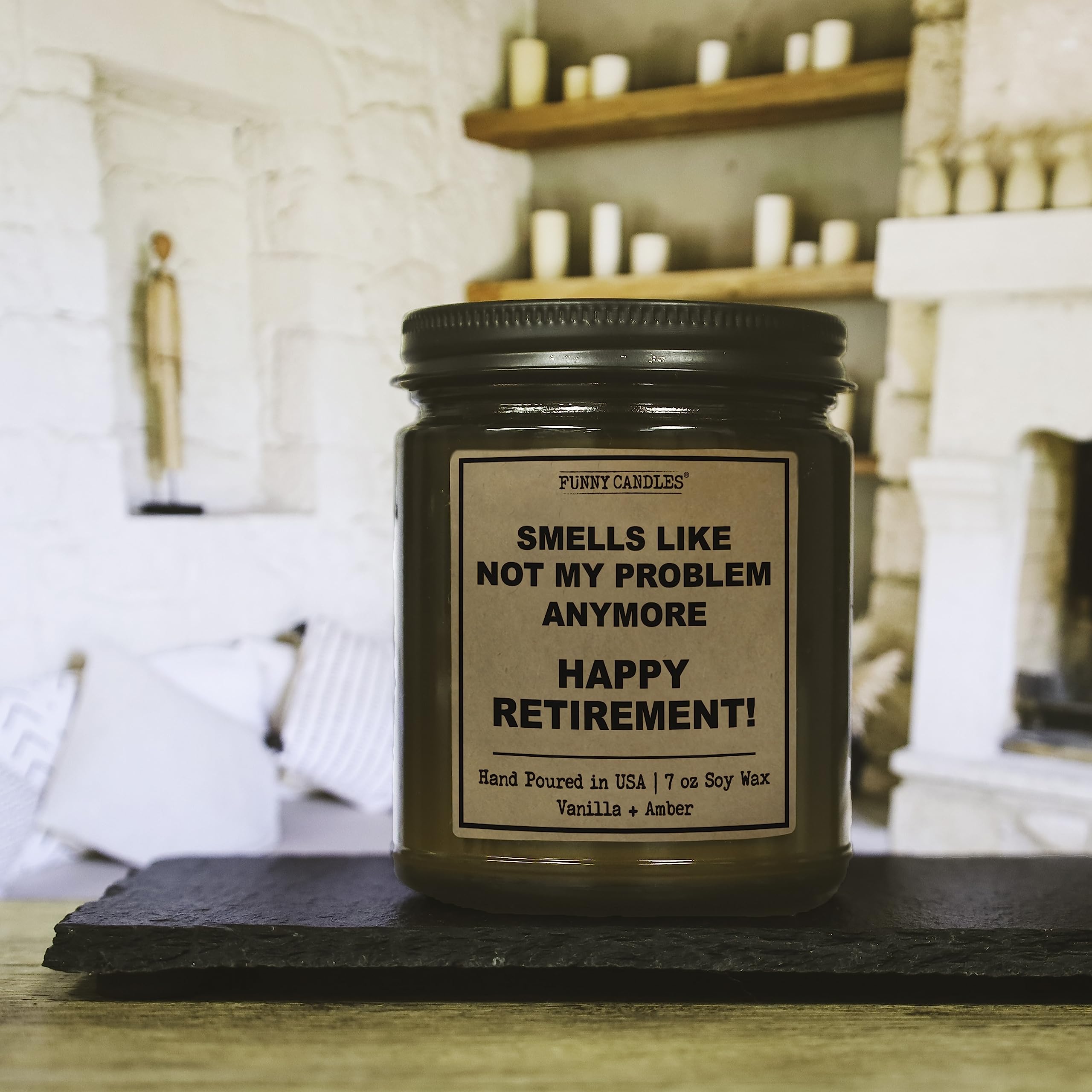 Retirement Candle - Funny Retirement Gifts For Men Women 2024 | Funny Retirement Candle For Woman Man | Farewell Gifts For Cowor