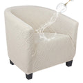Searchi Waterproof Club Chair Slipcover Stretch Barrel Chair Covers Jacquard Tub Chair Slipcovers Spandex Armchair Sofa Cover Re