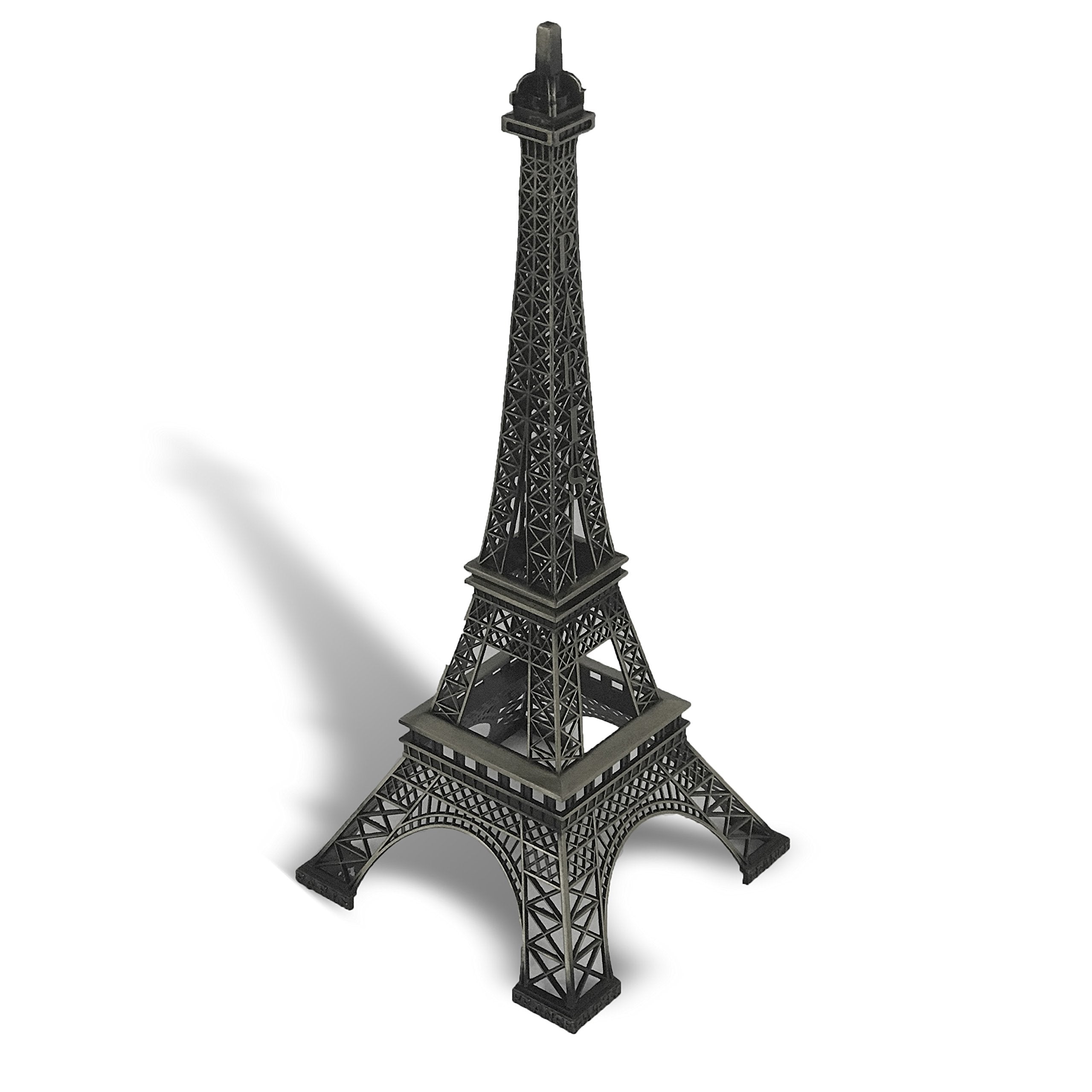 Allgala 15'' Eiffel Tower Statue Decor Alloy Metal, Black