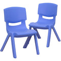 Set of 2 Plastic School Chairs