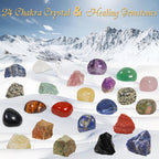 Pukamam Crystal Advent Calendar 2024 Adult Rock Healing Gemstone 24 Days Christmas Countdown Calendar