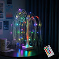 Lighted Trees for Indoor Decor with Timer, Small Christmas Tree with 60 LED Colour Lights, 2FT Light Up Willow Tree Tabletop Lam