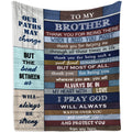 Mubpean Gifts For Brother, Brother Gifts Blanket 60'X50', Brother Gifts From Sister, Big Brother Gift, Brother Birthday Gift,