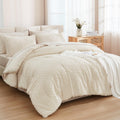 Andency Queen Comforter Set Olive Green - 7 Pieces Bed In A Bag Queen Boho Olive Green Beddding Comforter Sets, Tufted Bed Set W