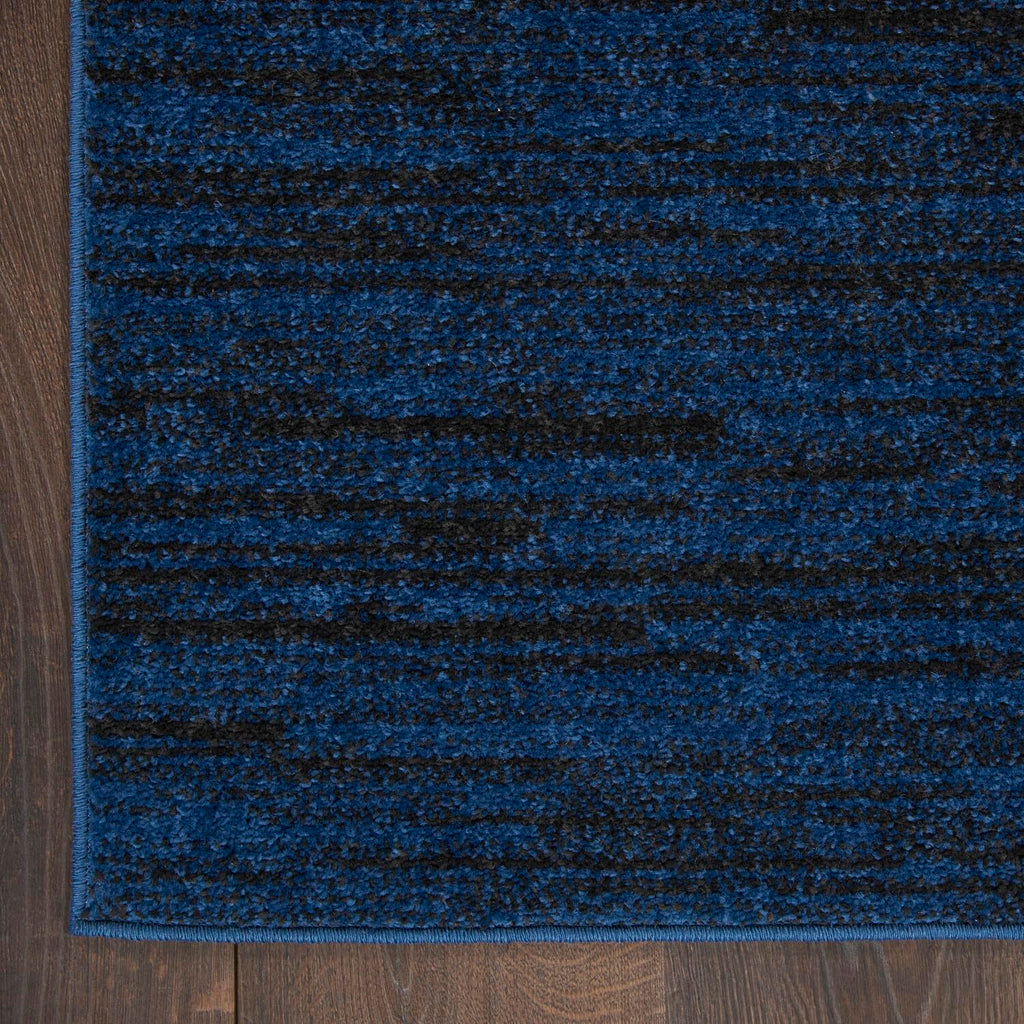 Nourison Essentials Indoor/Outdoor Midnight Blue 7' X 10' Area-Rug,Easy-Cleaning, Non Shedding, Bed Room, Living Room, Dining Room, Backyard, Deck, Patio (7X10)