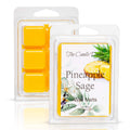 Pineapple Sage - Tropical Herbal Scented Melt- Maximum Scent Wax Cubes/Melts- 1 Pack -2 Ounces- 6 Cubes Gift for Women, Men, BFF