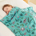 HOSUKKO Weighted Blanket - 10 lbs Green Bush Heavy Blanket - Breathable Blanket(41 * 60 inches, 10 lbs)
