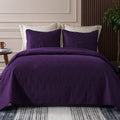 Whale Flotilla Queen Size Quilt Bedding Set, Soft Purple Queen/Full Quilts Bedspreads For All Seasons, Lightweight Geometric Sta