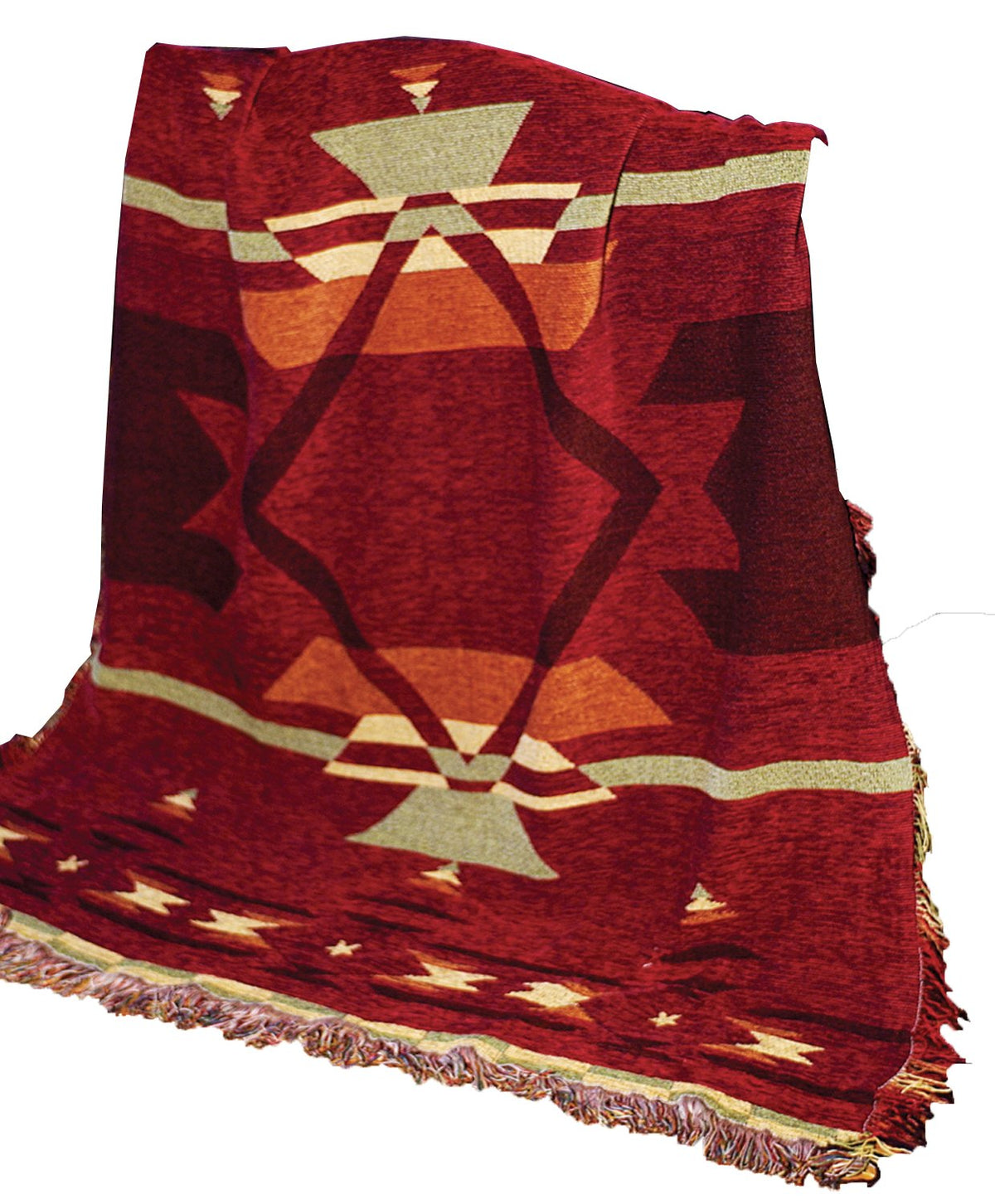 Manual Western D  Cor Collection 50 X 60-Inch Tapestry Throw, Flame