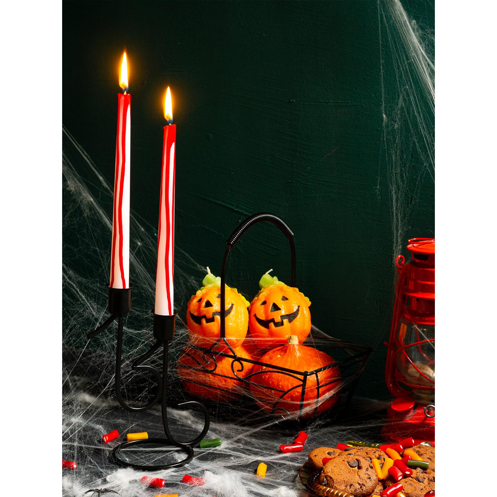 Candwax 10 Inch Taper Candles Set Of 12 - Unscented Candles Taper Burning For 8 Hours - No Drip Bleeding Taper Candles Ideal As
