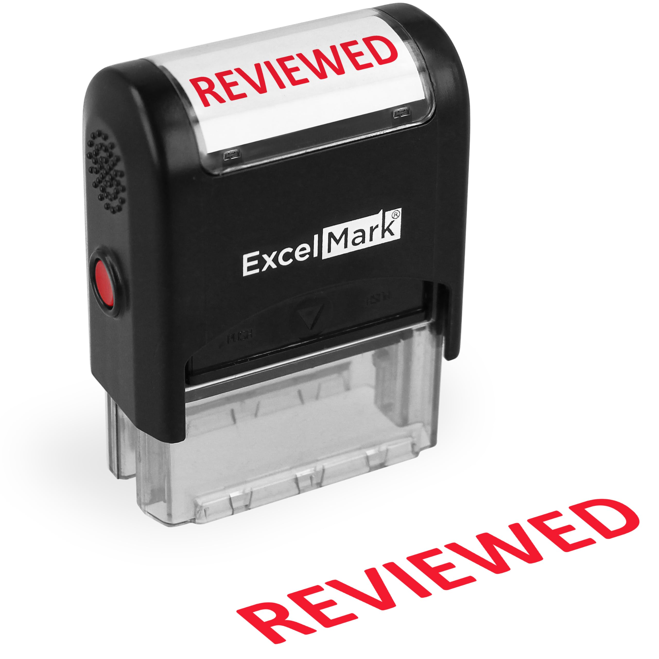 Reviewed Self Inking Rubber Stamp - Red Ink (Excelmark A1539)