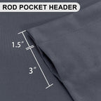 Dwcn Fall Valance Curtains For Kitchen Windows, Solid Short Topper For Basement, Room Darkening Curtain Valance, Rod Pocket Bath