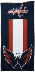 Northwest NHL Washington Capitals Beach Towel, 30 x 60, Zone Read