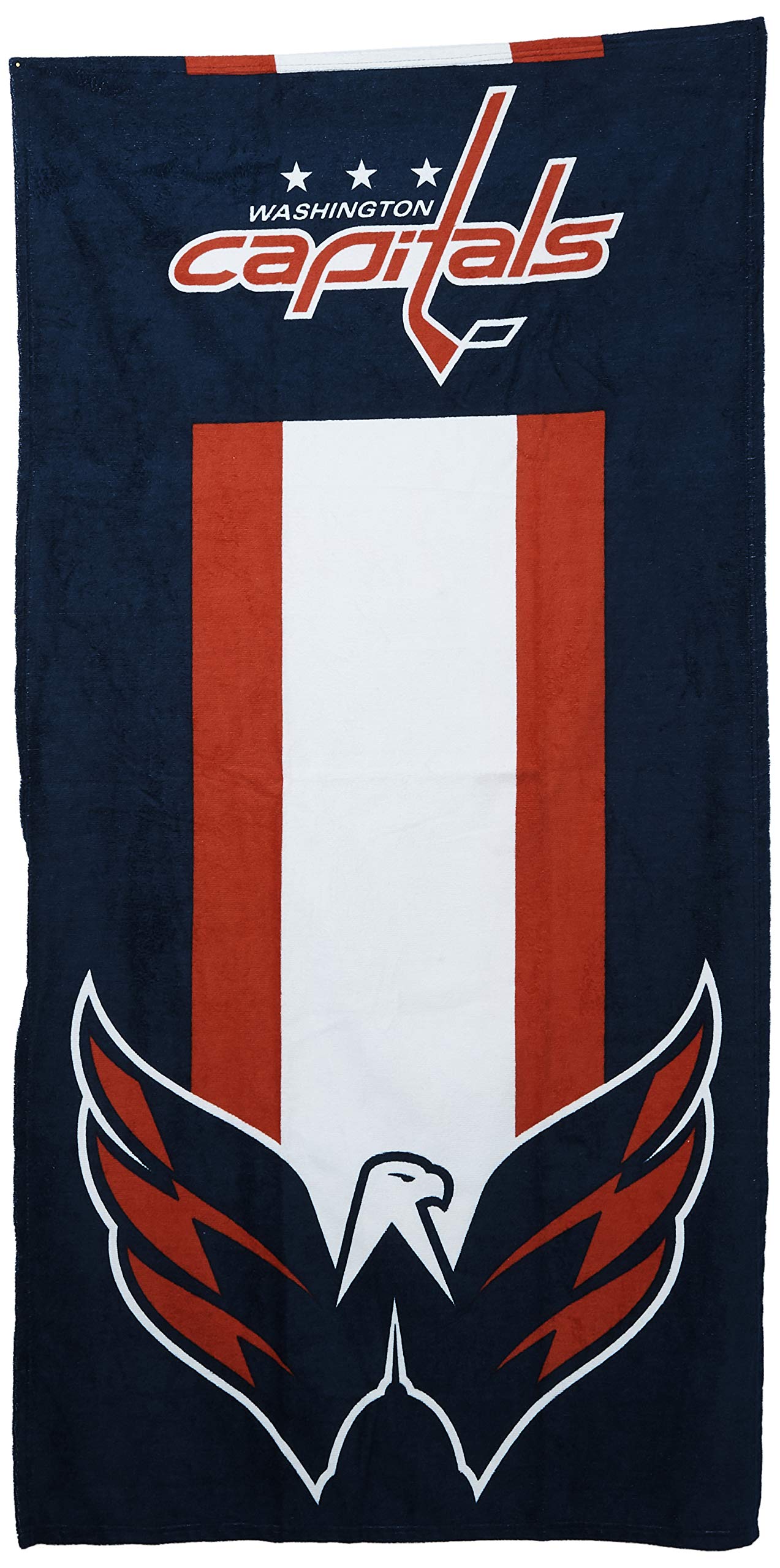 Northwest NHL Washington Capitals Beach Towel, 30 x 60, Zone Read