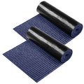Large Semi Finished Front Door Mat Non-Slip Floor Mats Striped Welcome Mats 16 X 79 Inch Waterproof Entryway Shoe Mats Pet Rug Runner For Bathroom Kitchen Outdoor Decor (Navy, 2 Roll)
