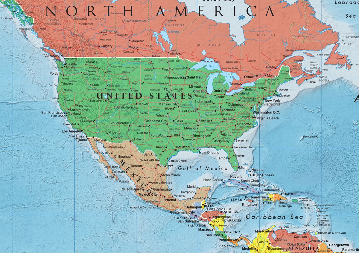 Swiftmaps World Classic Premier Edition Wall Map Poster Mural Paper Rolled 24 x 36 inches
