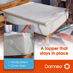 Dormeo Twin Xl Mattress Topper - Octaspring? Technology Premium Mattress Topper, 3-Zone Support For Optimal Back Support - Cooli