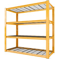 Reibii 40'' W Garage Shelving 2240Lbs Storage Shelves Heavy Duty Shelving 4-Tier Adjustable Metal Shelves For Storage Rack Indus