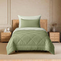Enera Plush Single Bed Comforter | 220 Gsm Reversible Quilt | Soft, Lightweight & Breathable AllSeason Ac Blanket | Microfiber 