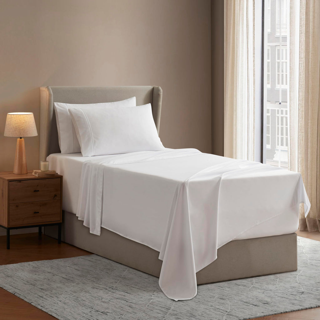 Nestl Twin Xl Sheets Set - 3 Piece Twin Xl Bed Sheets, Deep Pocket, Hotel Luxury, Extra Soft, Breathable And Cooling, Off White Twin Xl Sheet Set