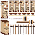 TecUnite 20 Sets S more Marshmallow Gifts Bulk Christmas Employee Appreciation Team Inspirational S more Marshmallow Pen Stress 