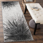 Lahome Modern Black Runner Rug - 2.5X8 Stain Resistant Kitchen Runner Rugs Non Skid Washable Ultra-Thin Rug Runners For Hallways