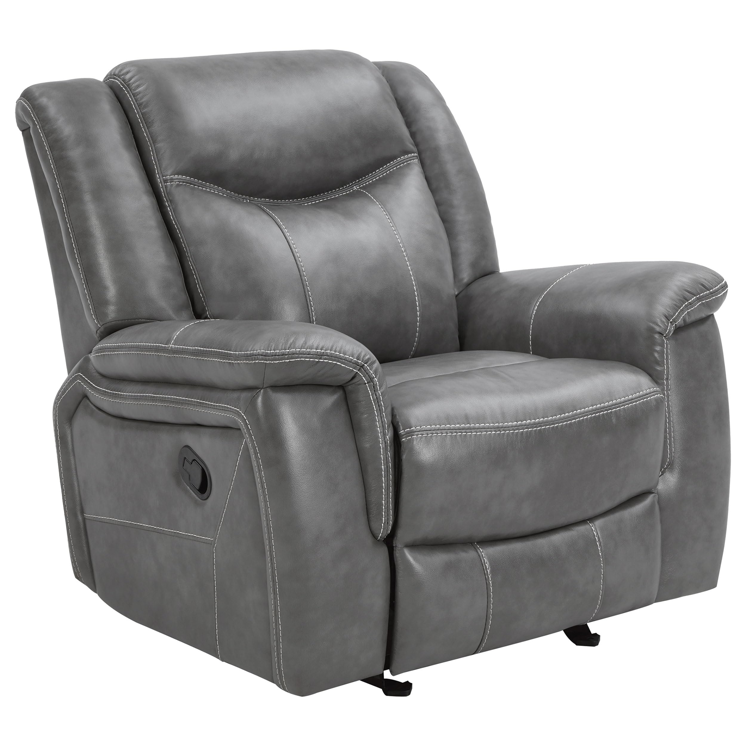 Coaster Home Furnishings Conrad 3-Piece Upholstered Padded Arm Motion Sofa Set Grey