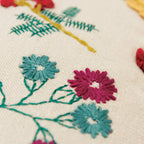 Rizzy Home Floral 20" x 20" Down Pillow with Cotton Cover-Multi-ColorBrights
