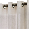 Linen Bronze Grommet Linen Blend Sheer Curtains 52X72 Inches Long