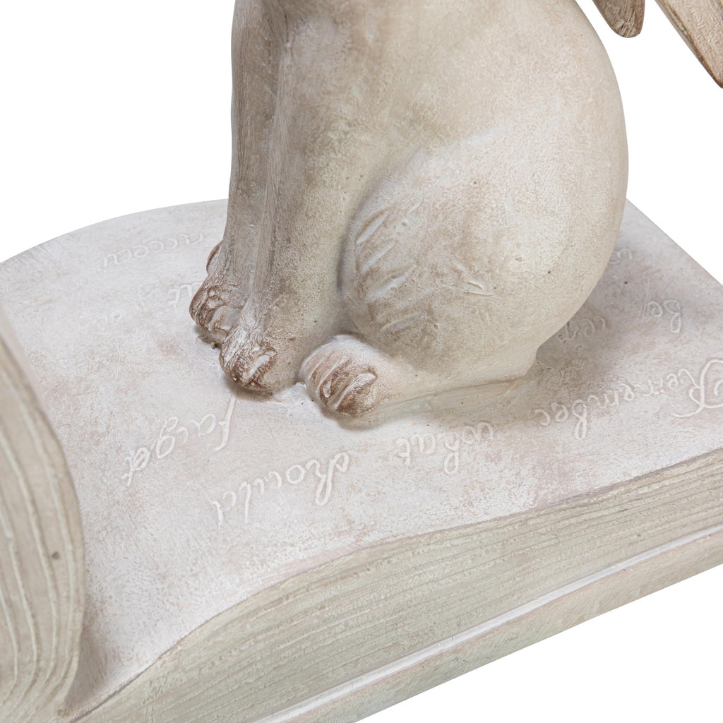 Creative Co-Op Bunny Rabbit Bookends Set of 2 White Polyresin EC1501