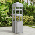 Sunjoy Pickford Pool Towel Valet Tower grey
