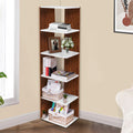 About Space Book Shelf  5 Tier 5 Ft Versatile Book Stand For Home Library, Office Modern Engineered Wood Slim Open Display Rack