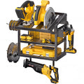 Amoowis Power Tool Organizer Wall Mount, Heavy Duty 3-Tier Metal Tool Holder for Circular Saw, Angle Grinder & Blades, Fits 7-1/