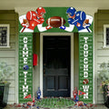 Gilprop 3 Pcs Football Party Decorations Porch Sign Banner Football Welcome Door Cover Banner for Birthday Decoration Party Favo
