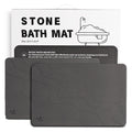 2 Pack Stone Bath Mat-Diatomaceous Earth Bath Mat Fast-Drying Stone Drying Mat Super Absorbent Diatomite Mats for Bathroom, Dish