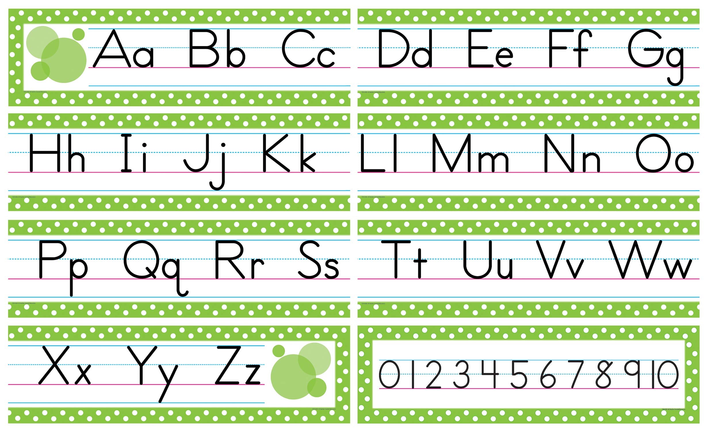 Teacher Created Resources Traditional Printing Mini Bulletin Board, Green (4088)