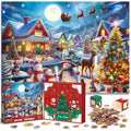 Jigsaw Puzzle Advent Calendar 2024 for Kids and Adults- 1008 Pieces Puzzle 24 Days Christmas Countdown Calendar Family Game Chri