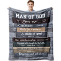 Muxuten Christian Gifts For Men, Christian Gift Blanket 60'X50', Religious Gifts For Men, Bible Gifts, Catholic Gifts, Spiritu
