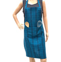 Pixel Home Decor Cotton Apron With Front Center Pocket With End Random Colour (Blue Stripe Apron) (Plastic Free)