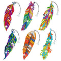 Wivico 6 Pcs Diamond Art Painting Bookmarks,Diy Diamond Art Bookmarks For Book Lovers, Making Bookmark Kits For Kids Adults(Feat