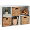 Best Choice Products 6-Cube Storage Organizer, 11In Shelf Opening, Bookcase, Display Shelf, Customizable W/ 3 Removable Back Panels – White