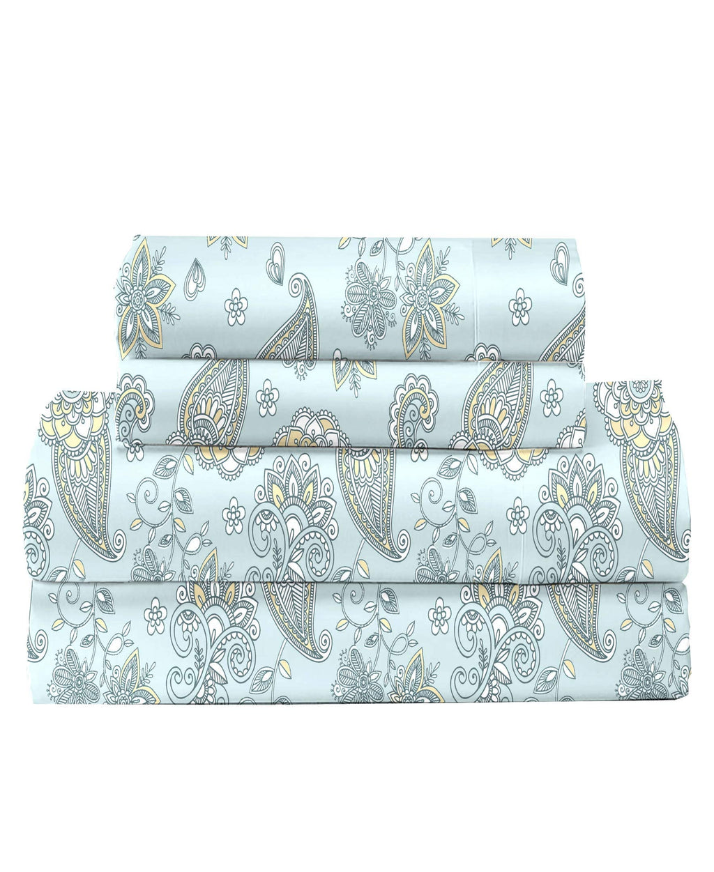 Feather & Stitch Softest 100% Cotton Sheets, Twin Size Sheet Sets, 3 Pc Set, 300 Thread Count Percale Weave Bedding, 16' Deep Pocket, Cooling Sheets, Twin Size Sheets, Breathable Bed Set (Diamond)