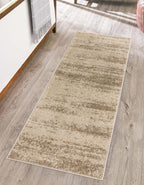 Unique Loom Del Mar Collection Area Rug - Lucille (2'x 8' Runner, Bone Beige)