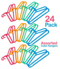 Ikea BAGIS Childrens coat-hanger, assorted colors- (24 Pack)