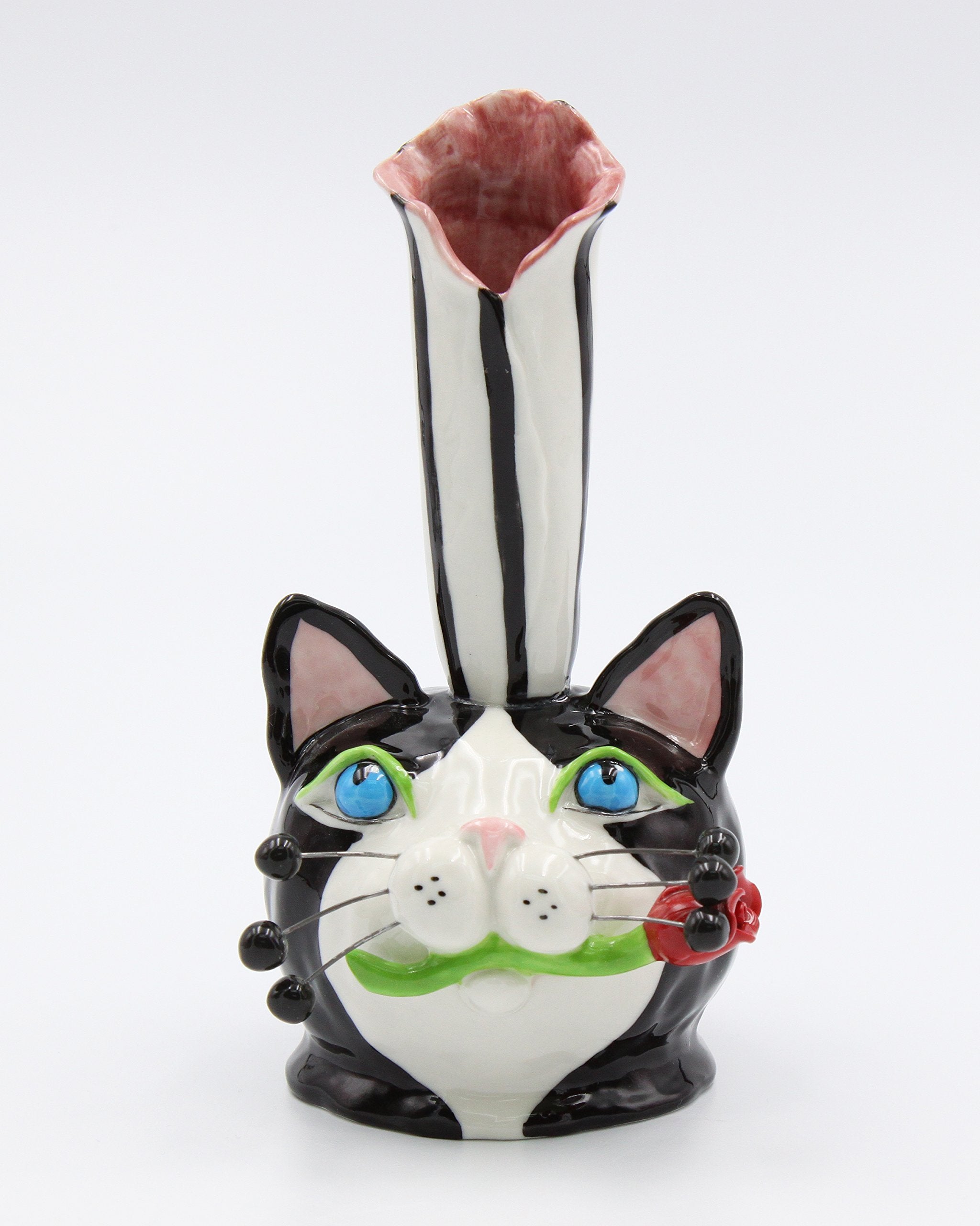 Cosmos Gifts 20752 Lac Cat Bud Vase 6 H