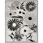 Nourison Aloha Indoor/Outdoor Black White 3'6' X 5'6' Area Rug, Easy Cleaning, Non Shedding, Bed Room, Living Room, Dining Room, Kitchen (4X6)